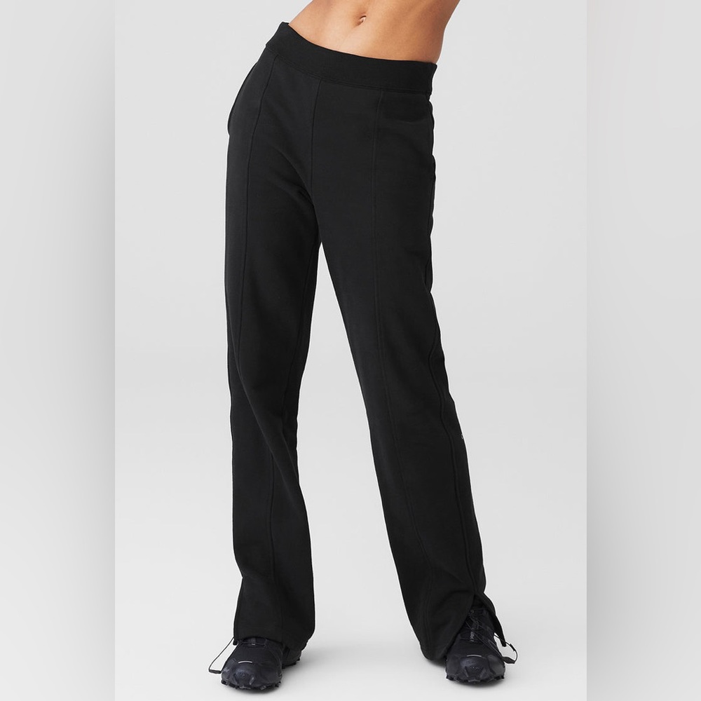 NWT ALO Yoga Offline Freetime Straight Leg Black Women's Sweatpants Sz S